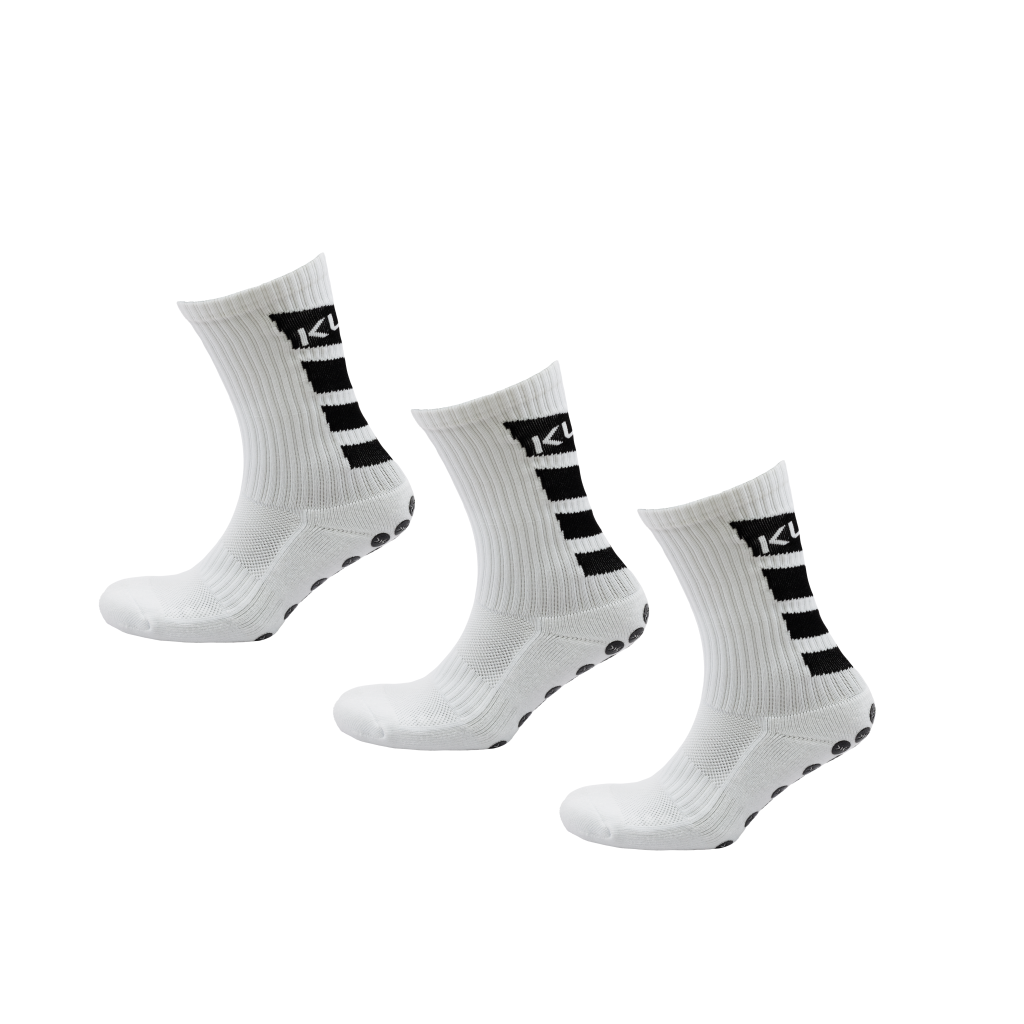 Kupe Active Grip Sock Combo - Calf White